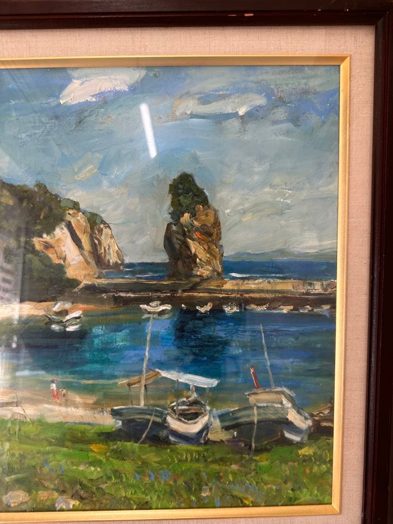 絵画　増田常徳　蒲戸崎にて