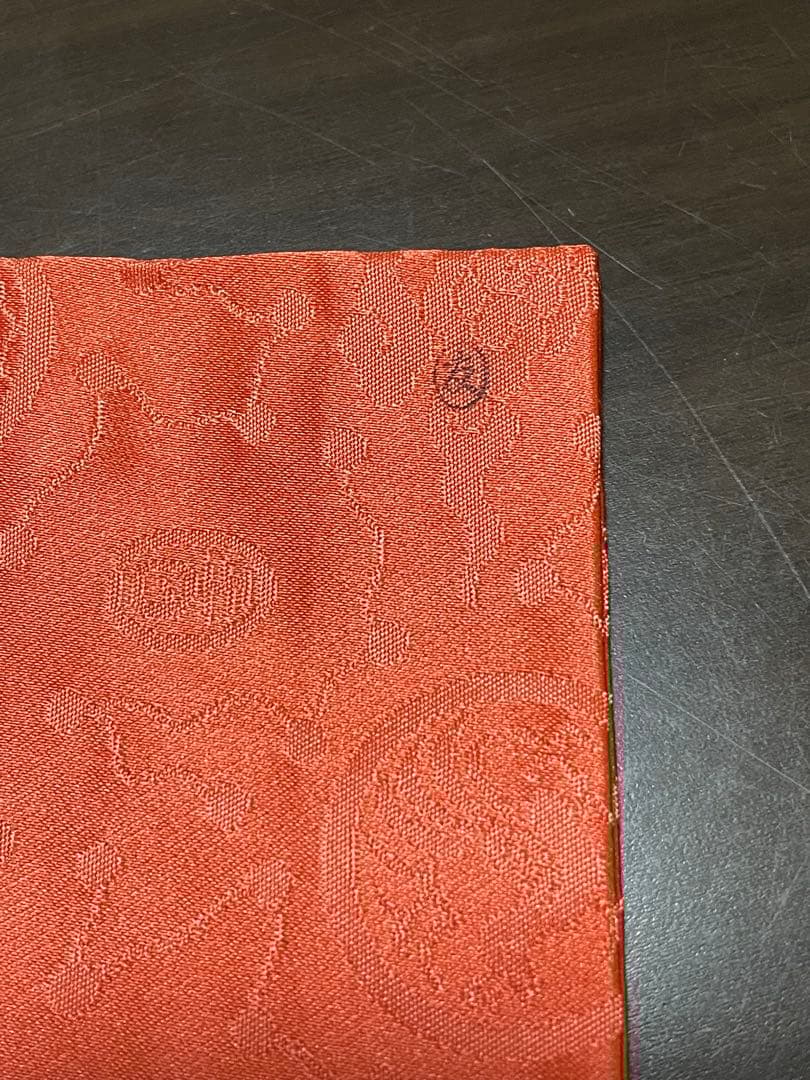 茶道用帛紗 赤 木箱付き ふくさ 土田友湖　帛紗