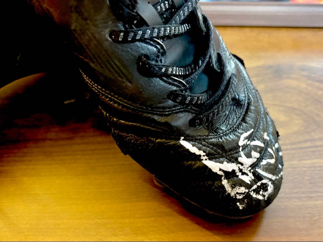 清水エスパルス　吉田豊選手直筆サイン入りスパイク&直筆サイン色紙&フォトA4額縁