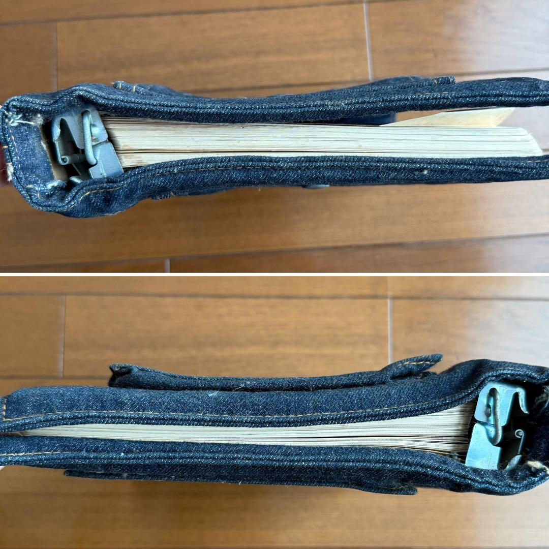 BLUE BORN デニムバインダー ポケット付き　希少　アメリカ製生地