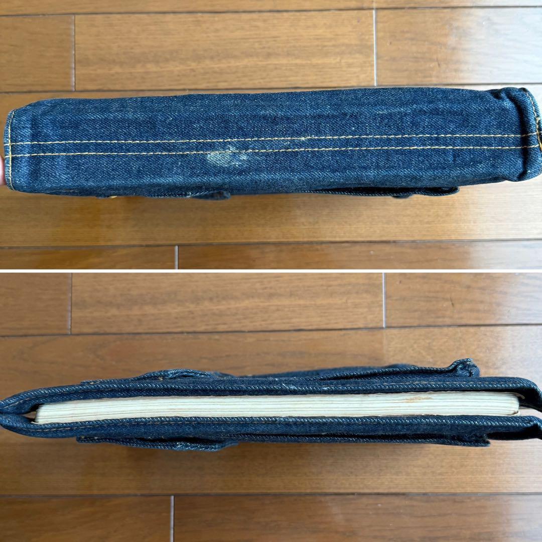 BLUE BORN デニムバインダー ポケット付き　希少　アメリカ製生地