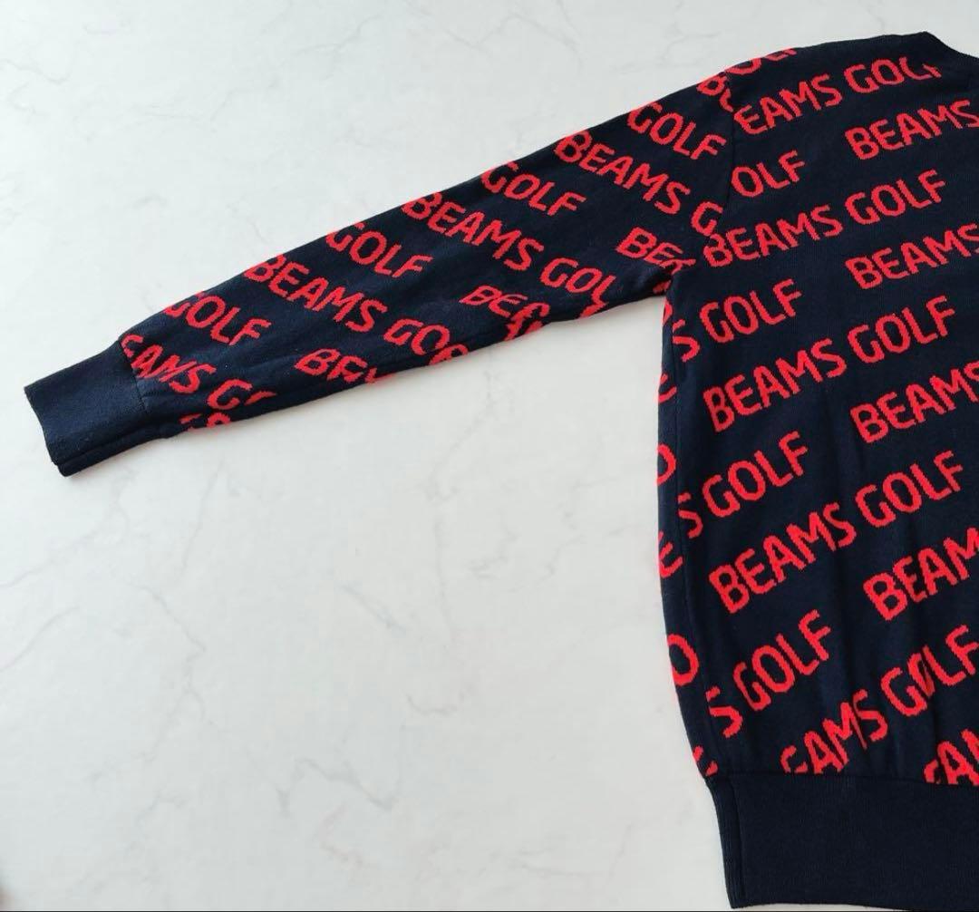 【29700円】BEAMS GOLF 斜めロゴ 総柄 M
