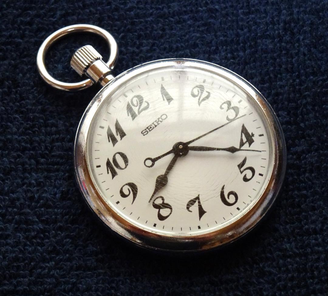 電池交換済 稼働品 JR東海 在来線 運転士 懐中時計 SEIKO セイコー