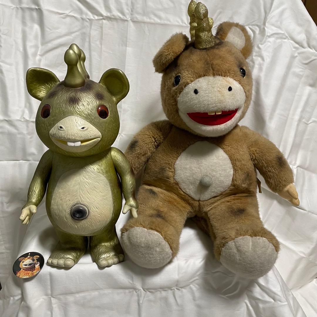 【激レア】 特大快獣ブースカぬいぐるみ ジャイアントブースカ ゴールド おまけ付