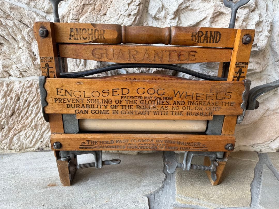 【値下げ】アンティーク アンカー 社ローラー式脱水機