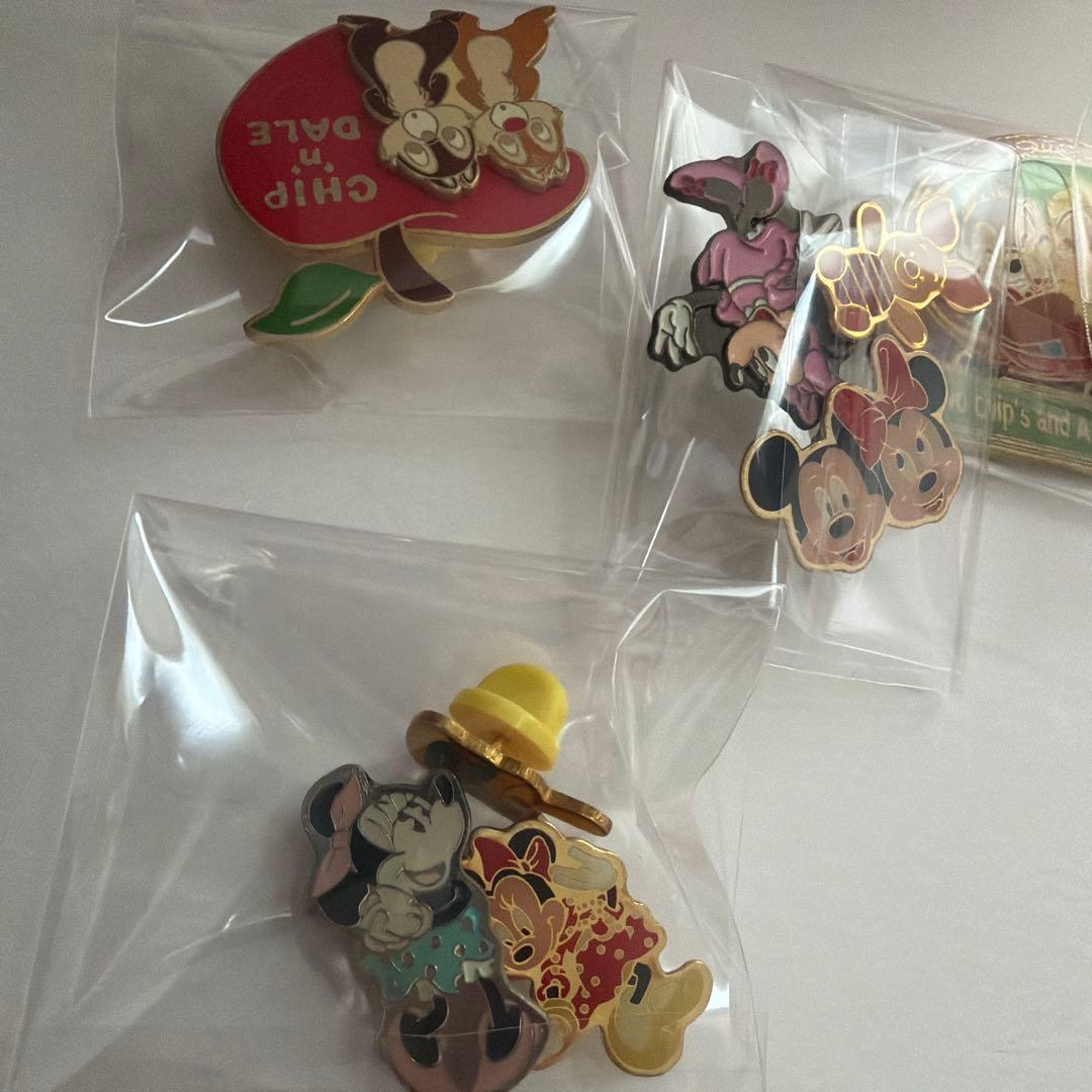 ディズニー ランド シー レトロ ピンズ ピンバッジ セット