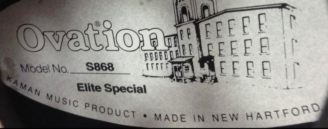 アコースティックギターOvation S868 Elite SpecialUSA