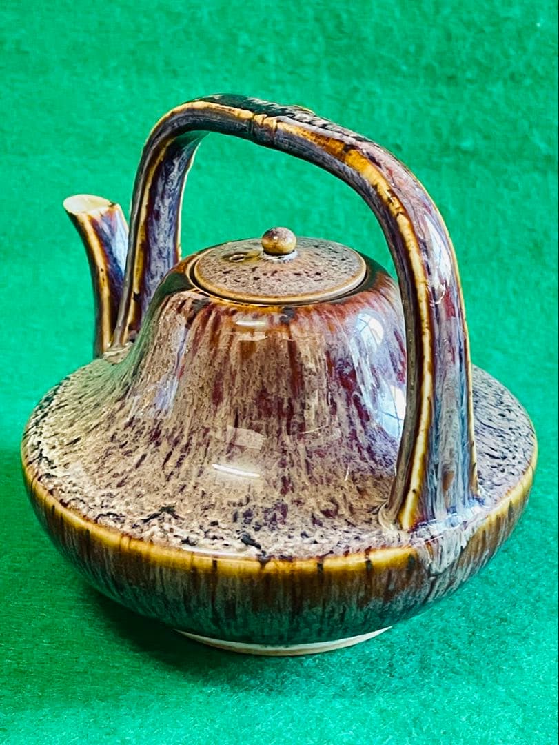 アンティーク赤海鼠釉酒器　屠蘇器