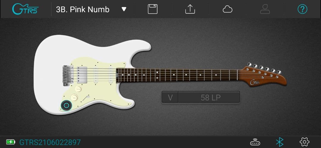 ヘッドホン付き　Mooer GTRS S800 アイボリーホワイト