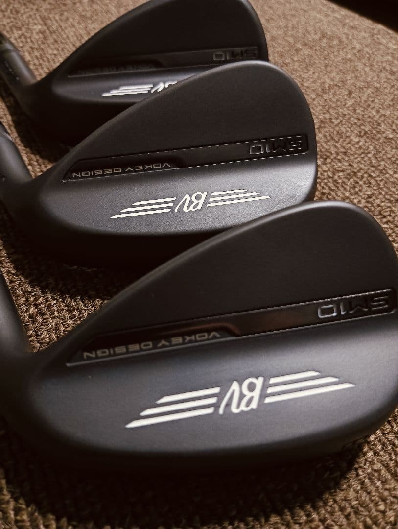 ふくきなこ vokayウェッジ SM10 ジェットブラック3本セット