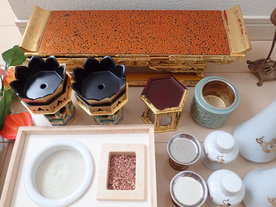 仏具＆神具セット　【１５点】　お盆　供養　神事　法要　仏教　神道 佛具　お墓