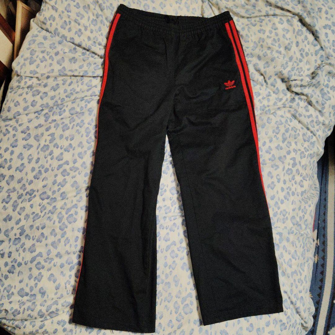 ち*け様 adidas originals ジャージ上下 セットアップ 黒/赤