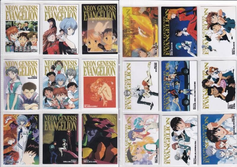 エヴァンゲリオン　カードダスマスターズ参集　３集　全種フルコンプ　バインダー付