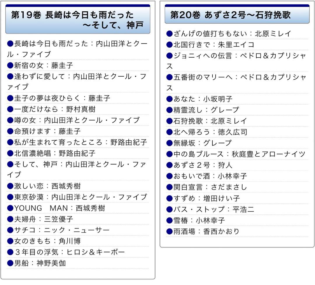 ユーキャン「精選盤昭和の流行歌」CD20枚組セット　歌詞集・解説書付き　未開封品