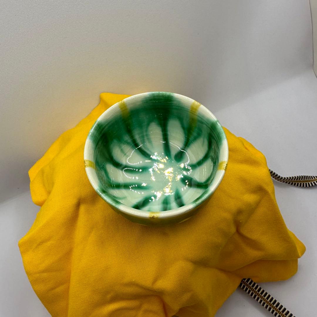 【プレミア美品】七代加藤幸兵衛（父　人間国宝加藤卓男）三彩酒盃