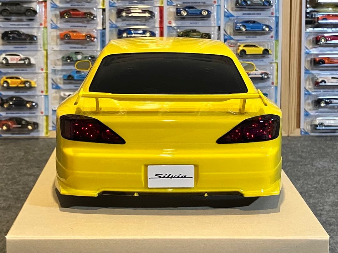 タミヤ ラジコン RC 日産シルビアS15 塗装済スペアボディ イエロー