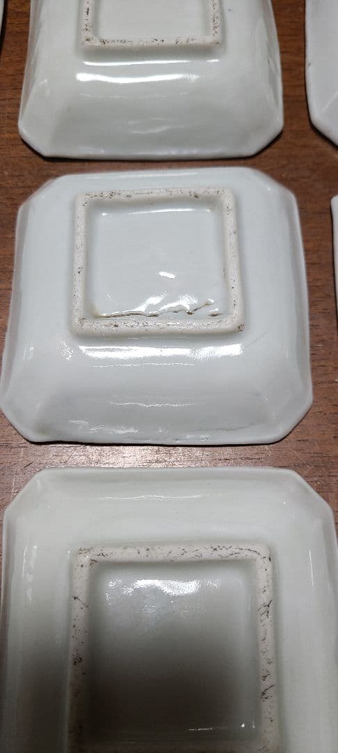 希少　幕末～明治　古伊万里　染付獅子図　手塩皿　角豆皿　豆皿　アンティーク　骨董