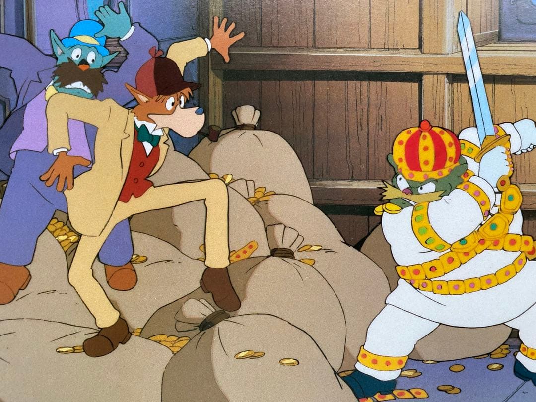 【限定1点】名探偵ホームズ　名場面イラスト④ 宮崎駿　スタジオジブリ