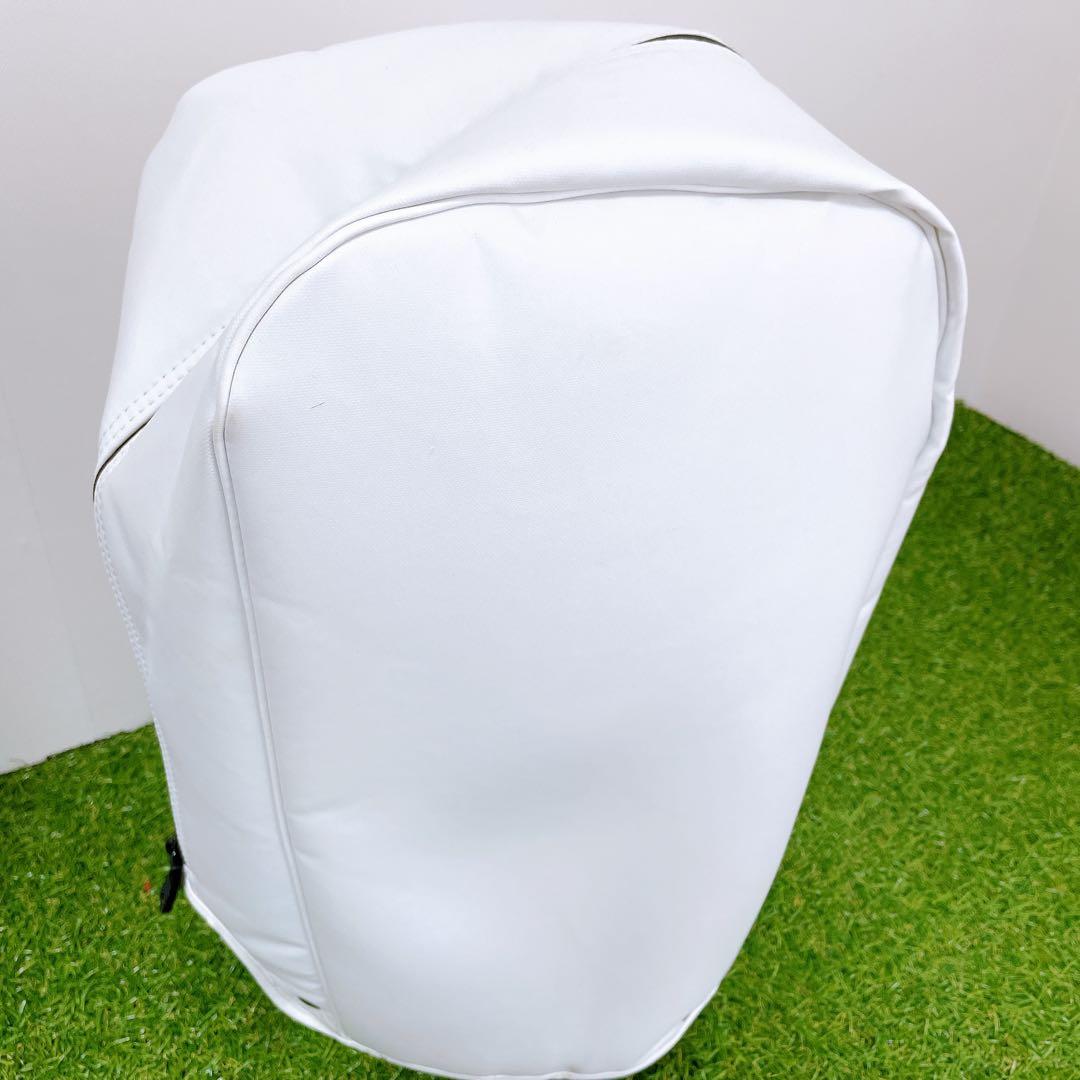 美品　NIKE キャディバック　ホワイト　エナメル　GF3006 9型　黒