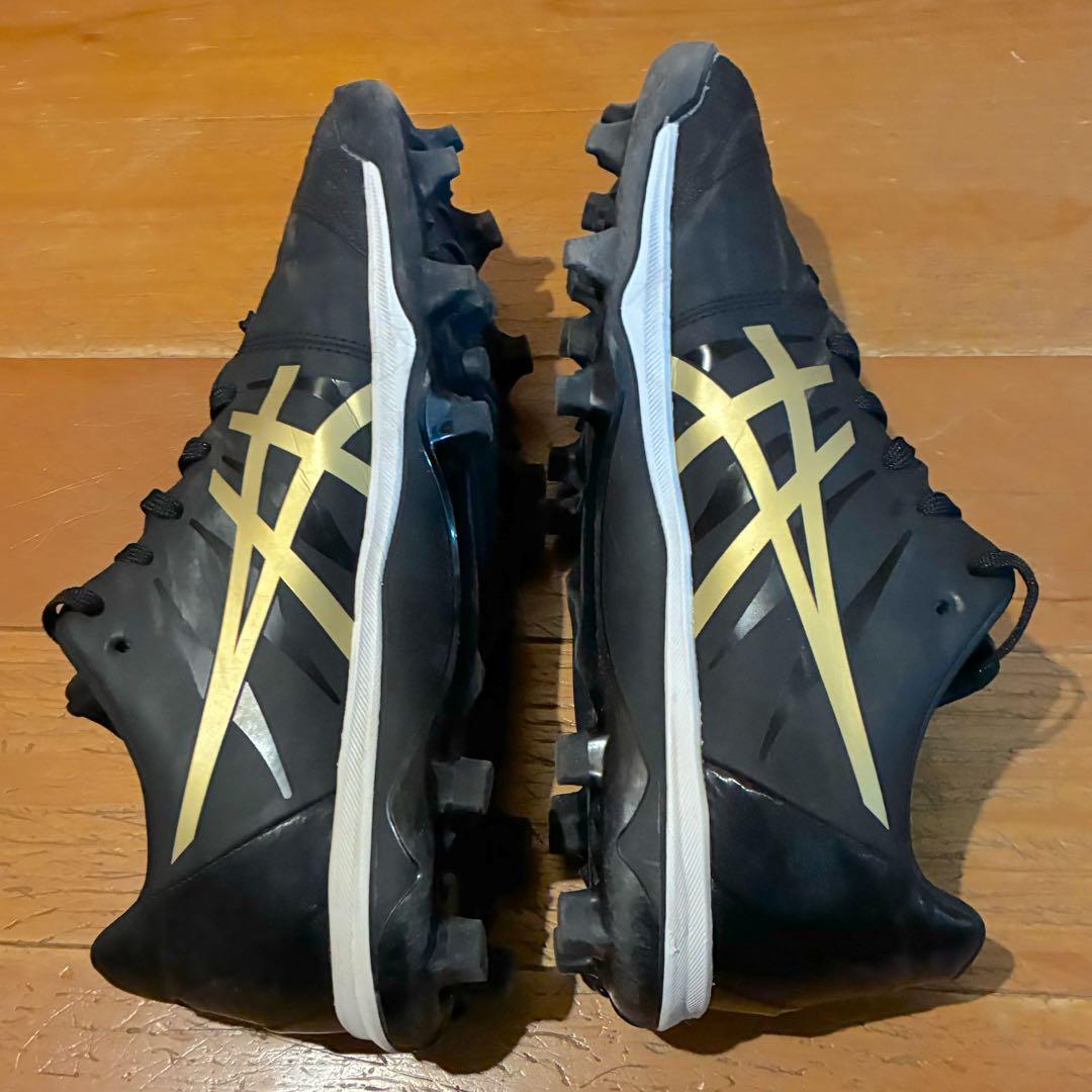 asics ゴールドステージファング27.0cm ブラック/ゴールド
