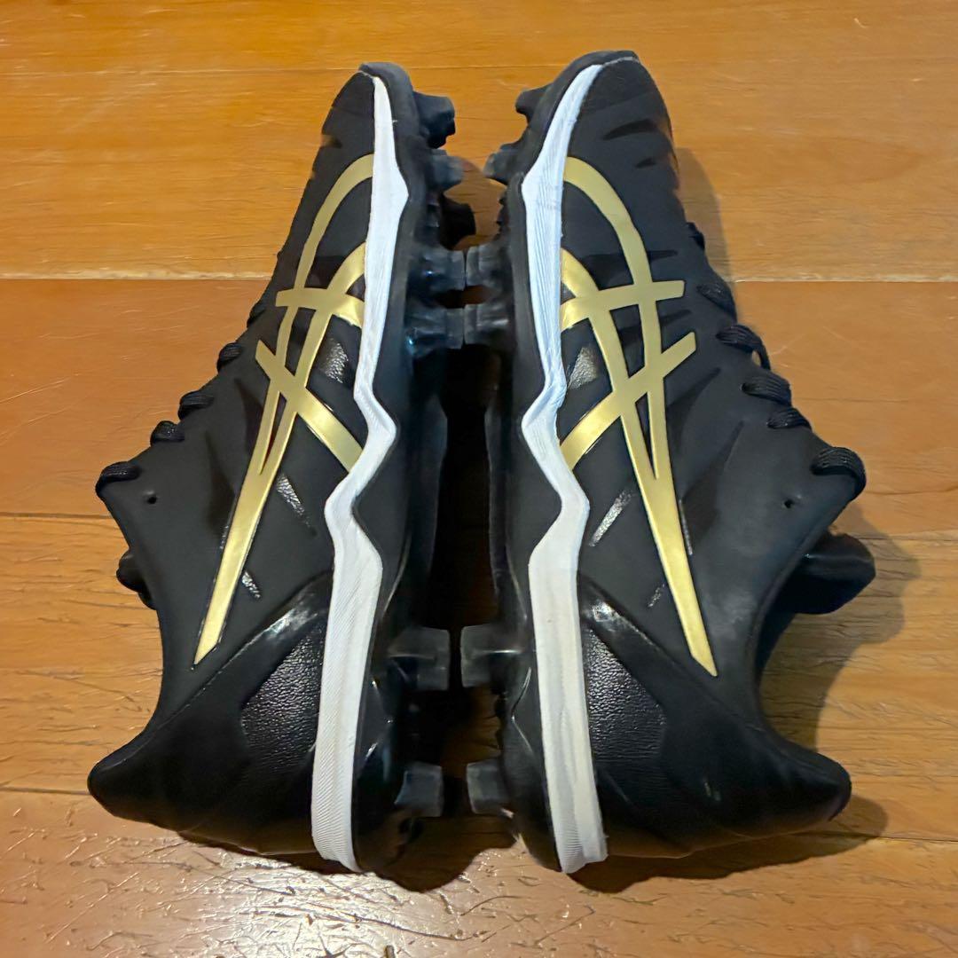 asics ゴールドステージファング27.0cm ブラック/ゴールド