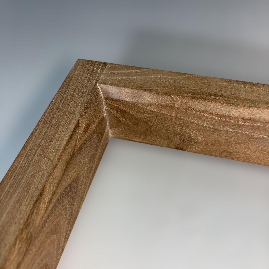 【中古品】茶道具　雄斎造　本桑炉縁（共箱）