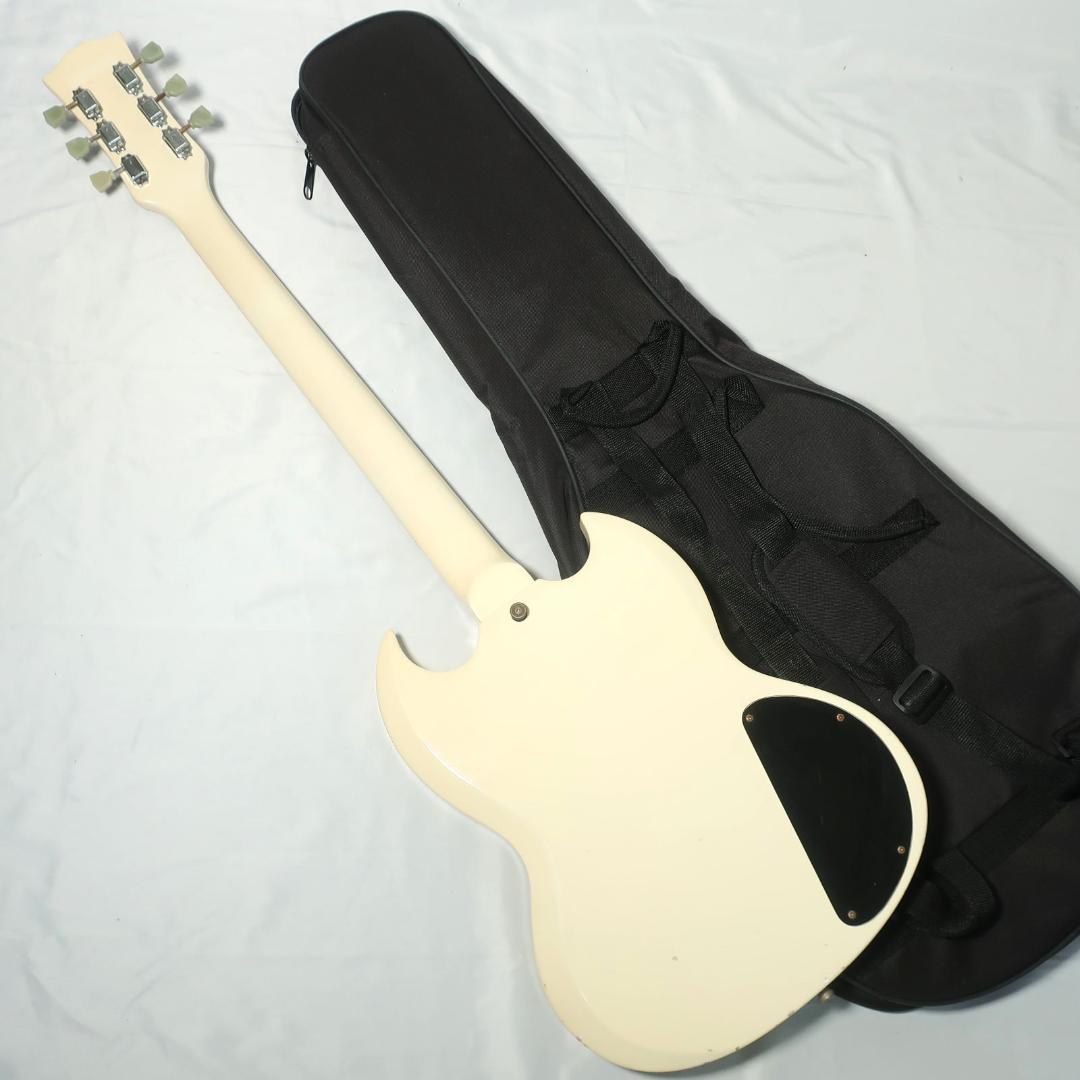 Blitz by Aria SGタイプ エレキギター ホワイト ケース付