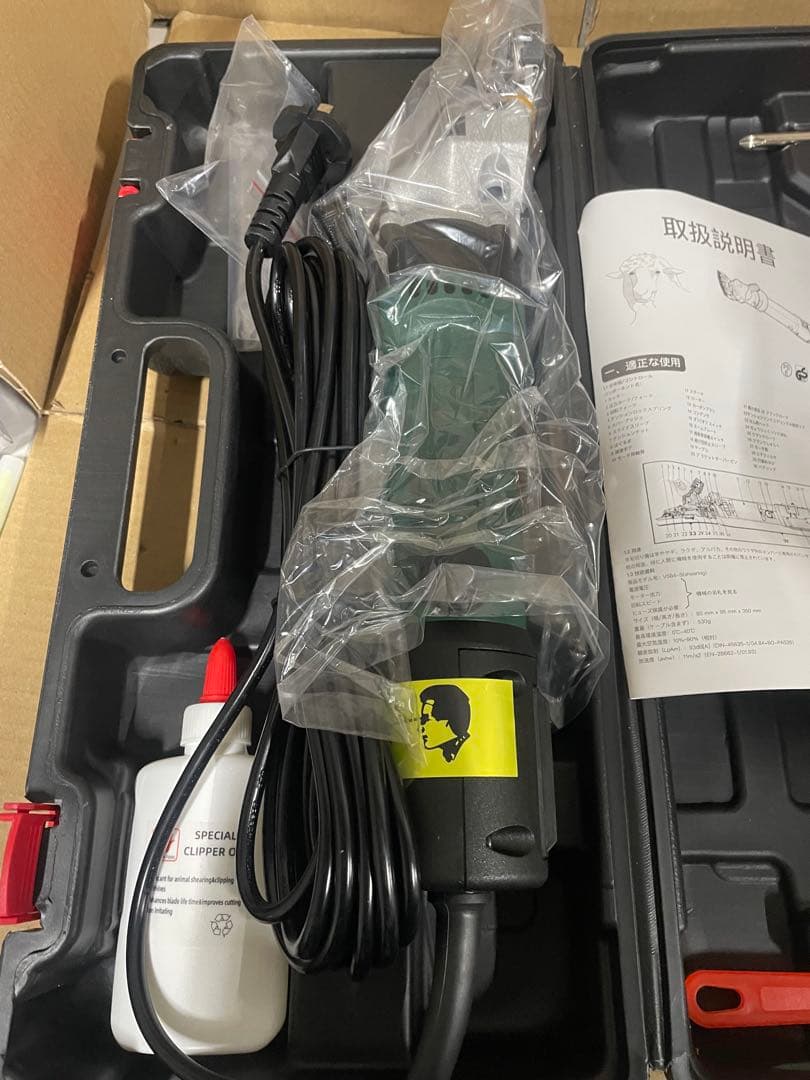 羊バリカン 羊の毛刈り 電気はさみ スピード調整可能　6段スピード 690W