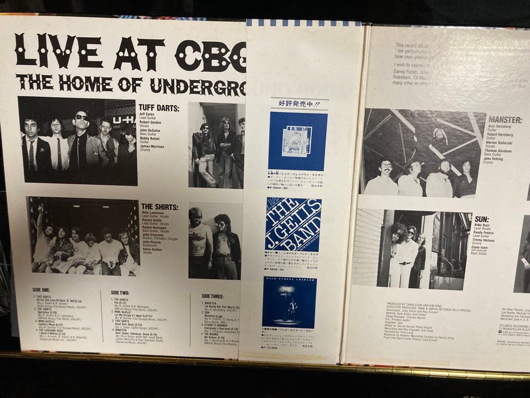 サンプル盤帯付国内盤LP LIVE AT CBGB'S パンクロック レコード