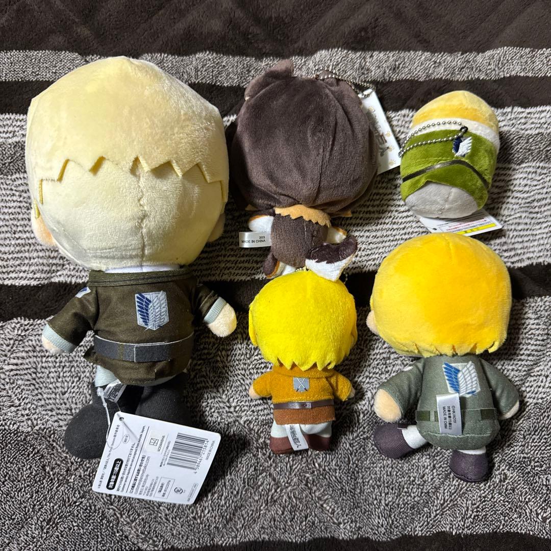 進撃の巨人 アルミン ぬいぐるみ マスコット set