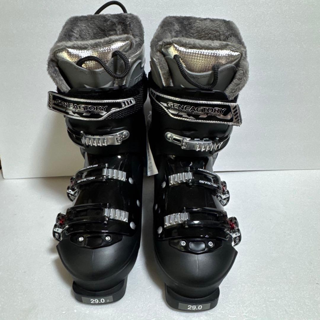 未使用29cmスキーブーツ黒色ブラック初心者おすすめ格安特価29.0cm