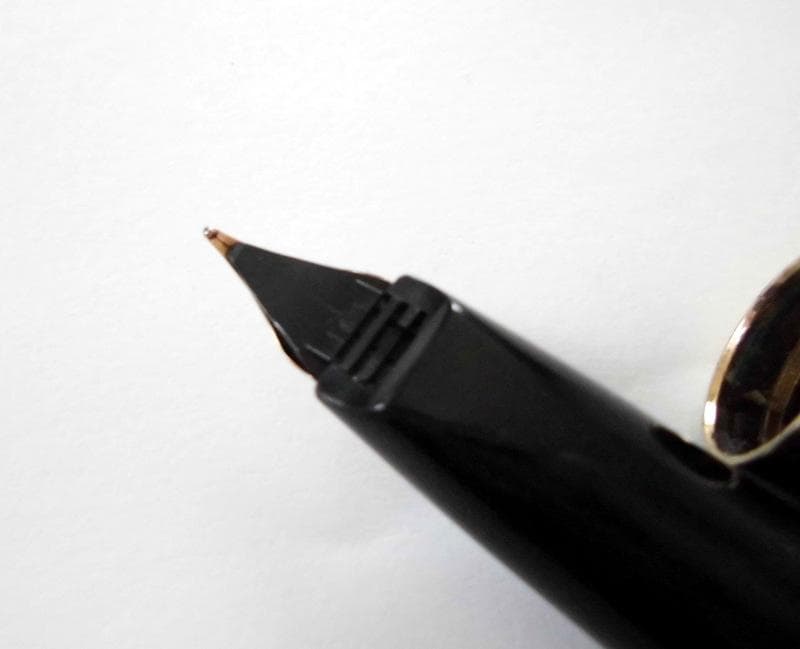 希少★セーラー SAILOR 万年筆 蒔絵 木軸縞黒檀 扇 18K アンティーク