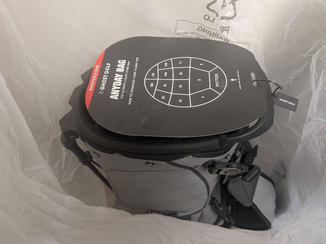 ゴーストゴルフ ANYDAY「14分割」スタンドバッグ キャディバック