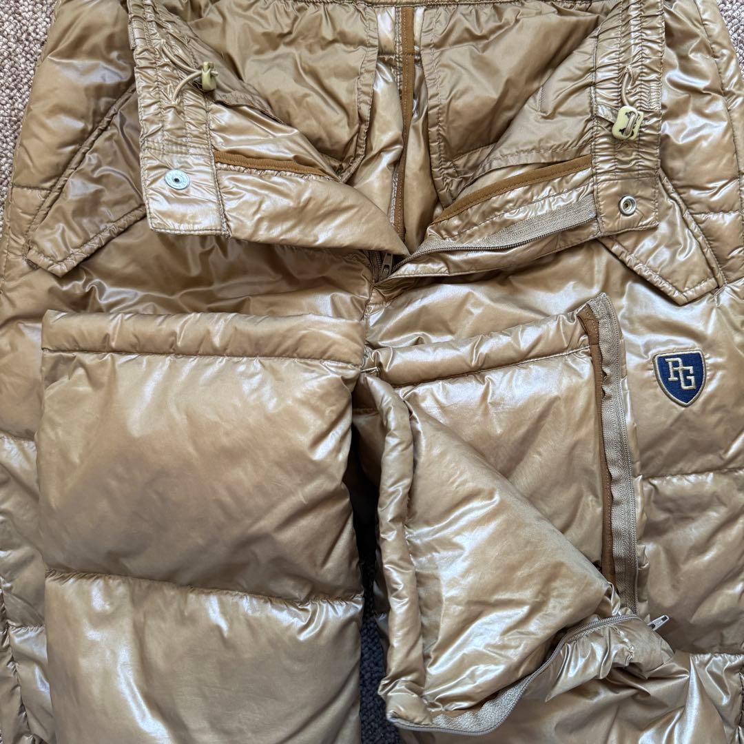 ダウン素材　パーリーゲイツ　パンツ　S〜M相当　極美品　金　ゴールド　暖パン　3