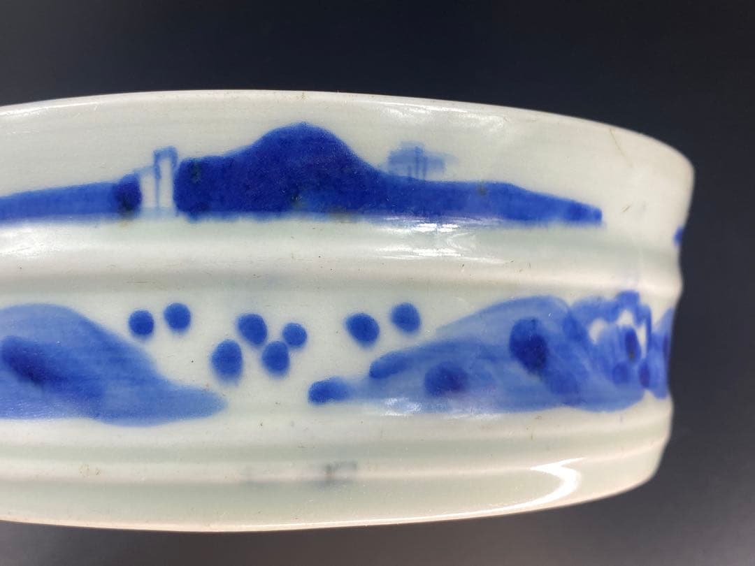 小鉢 青花 染付 松竹梅 岁寒三友 中国古玩 古美術 骨董 古伊万里 江戸 時代