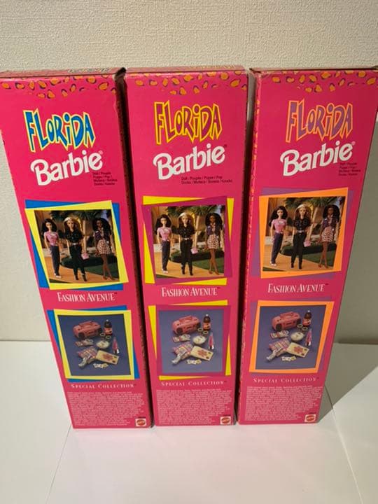 Florida Barbie レア3体セット 完全未使用！
