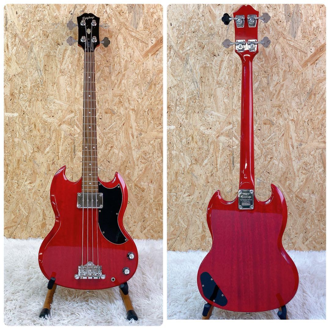 エピフォン　Epiphone EB-0 SGベース　ケース付き