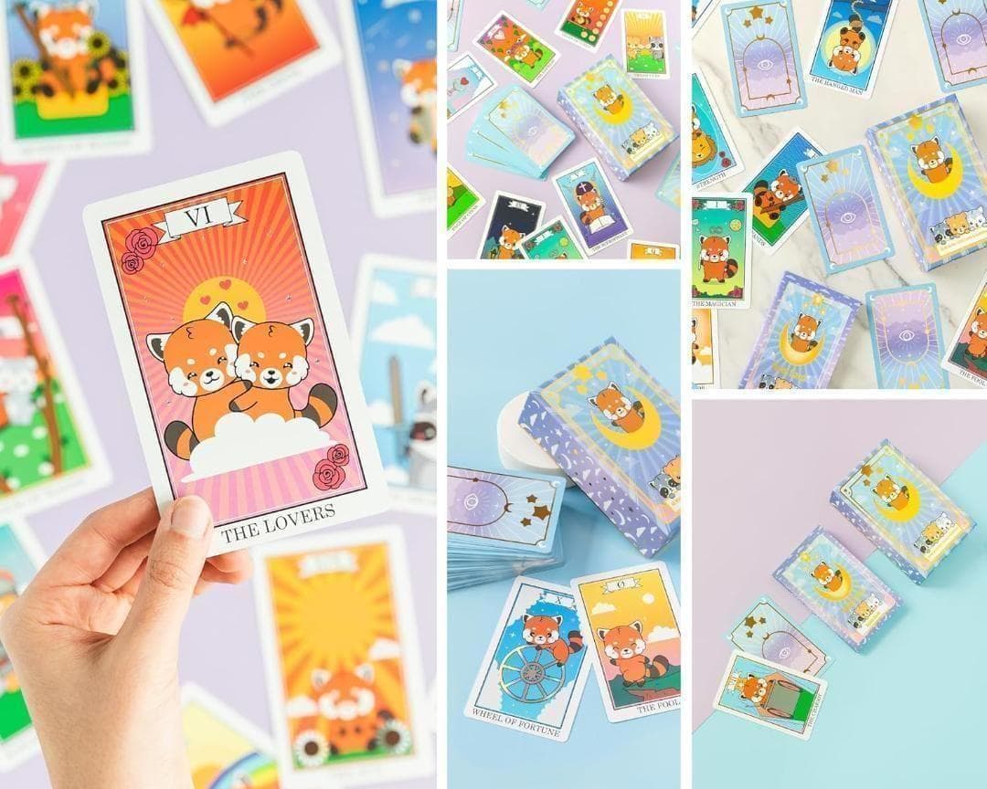 【正規品タロットカード】オーロラエッジ✨ゆる可愛い✨レッサーパンダ＆フレンド