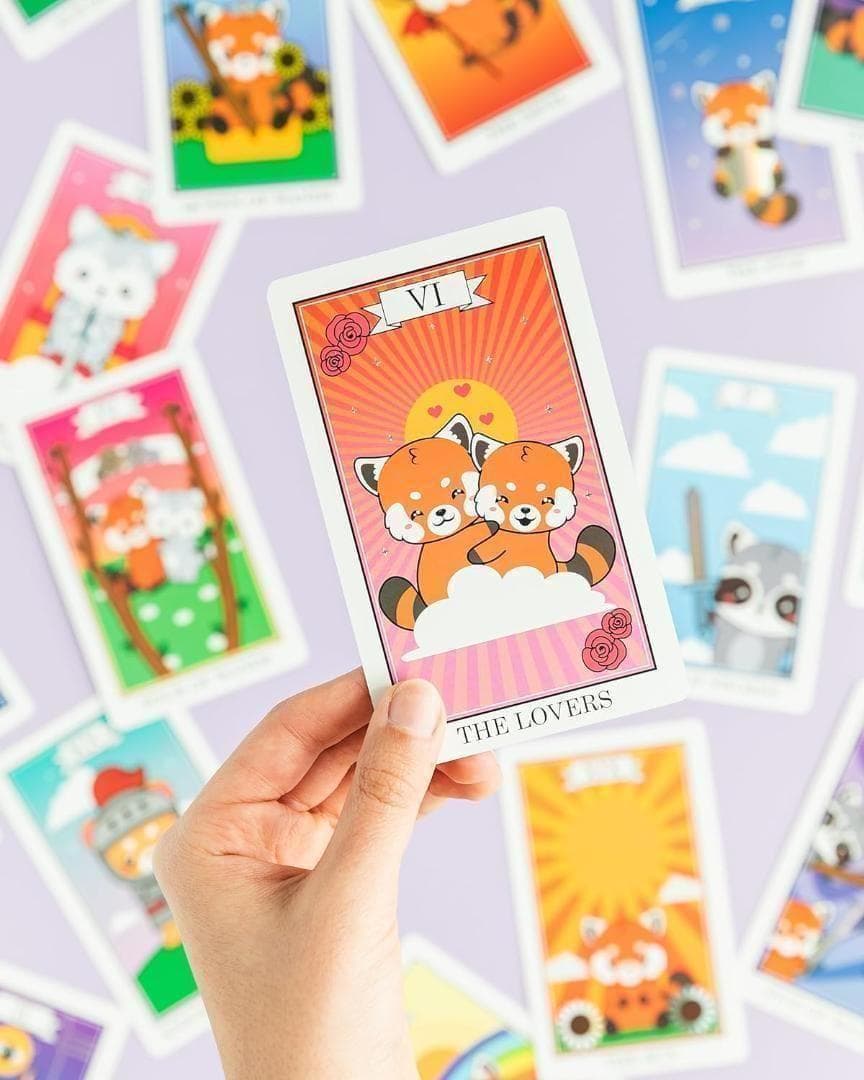 【正規品タロットカード】オーロラエッジ✨ゆる可愛い✨レッサーパンダ＆フレンド