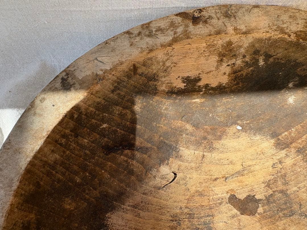 古道具　木皿　繭皿　皿