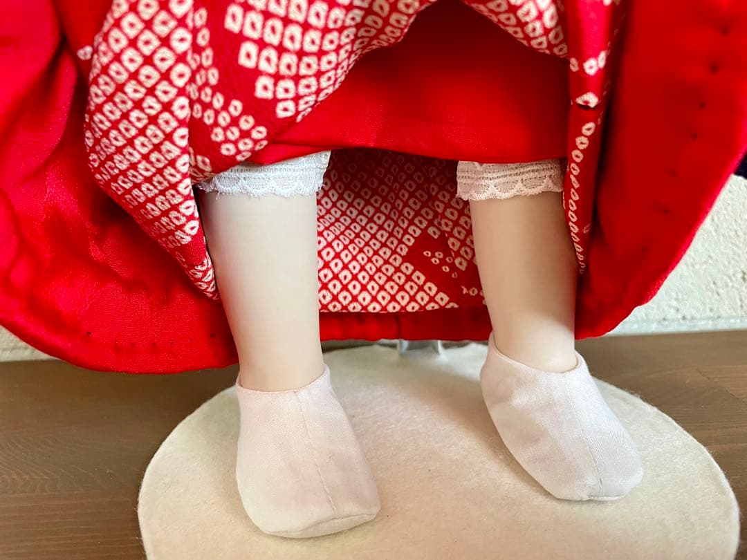 ビスクドール 日本人形 ハンドメイド 市松人形 着物 創作人形 和 アンティーク