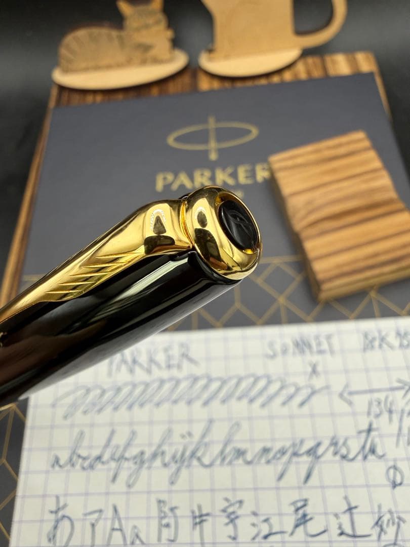 PARKER 万年筆 ソネット ラックブラックGT 18K X