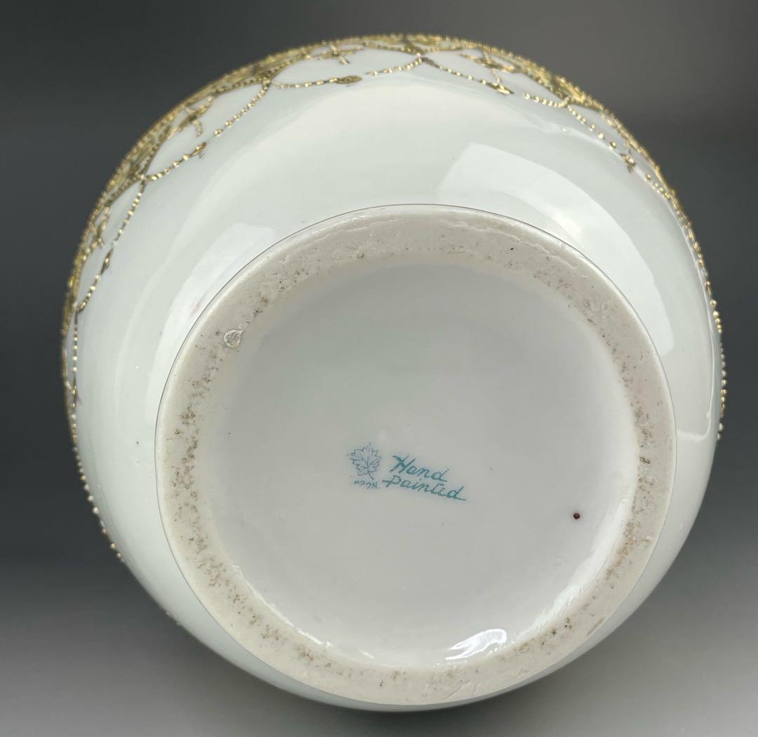 【希少】オールドノリタケ ２６．８㎝ ガレ風夕景紋 アールヌーボー 花瓶