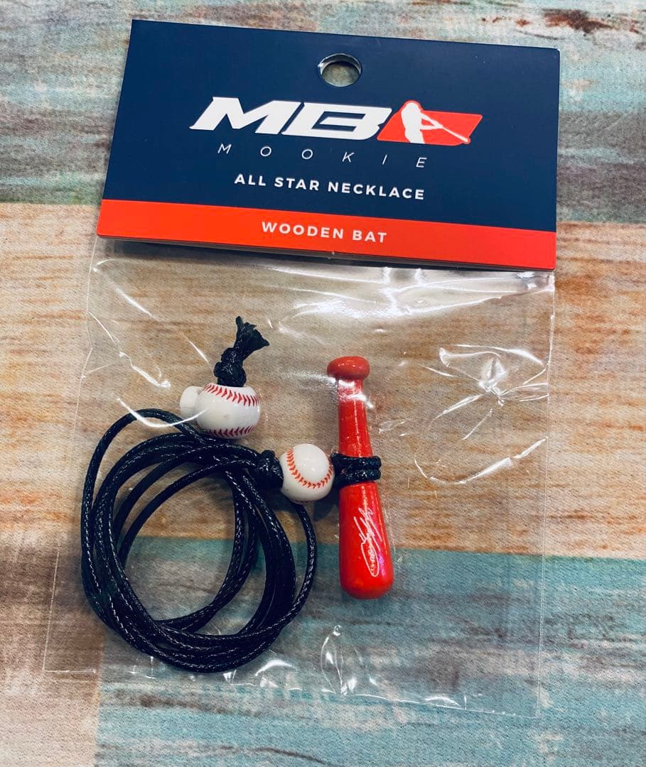 ムーキー ベッツ シグネチャー ネックレス Mookie Betts レッド