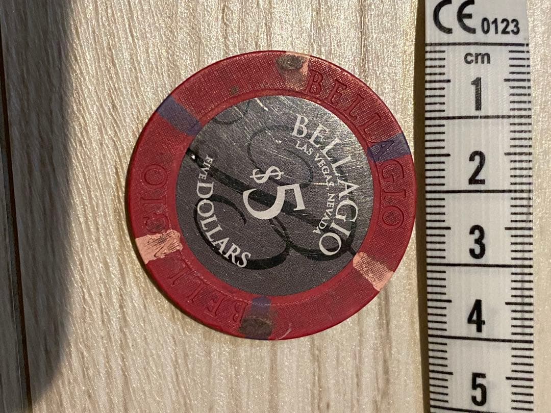 Bellagio $5 チップ　ベラージオ　カジノ　マニア　収集家　コレクター