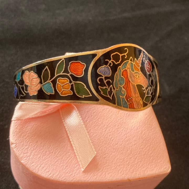 バングル　七宝焼　ユニコーン