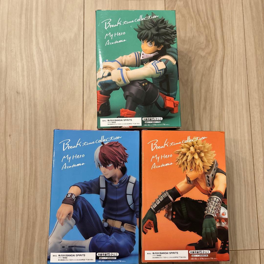 ヒロアカ　Break time collection フィギュア　緑谷　爆豪　轟