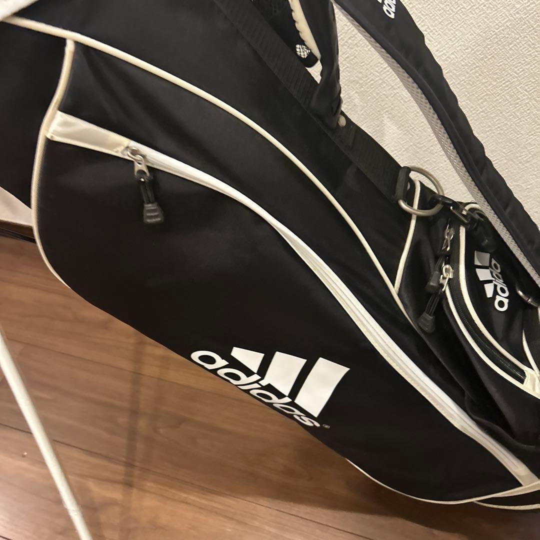 美品　adidas 軽量キャディバッグ スタンド付き