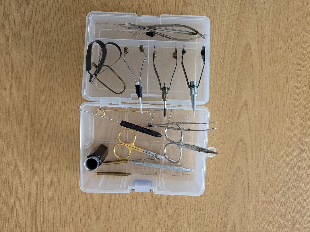 フライタイングツール、マテリアル、フック