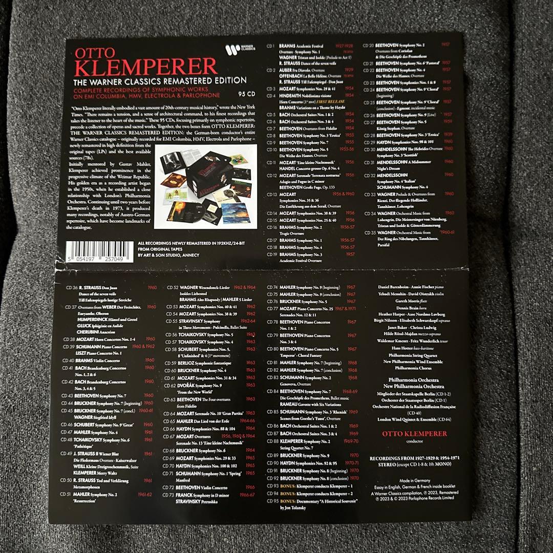 クレンペラー／ワーナー・クラシックス～交響曲、管弦楽曲、協奏曲作品録音全集